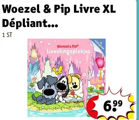 Woezel & Pip Livre XL Dépliant.