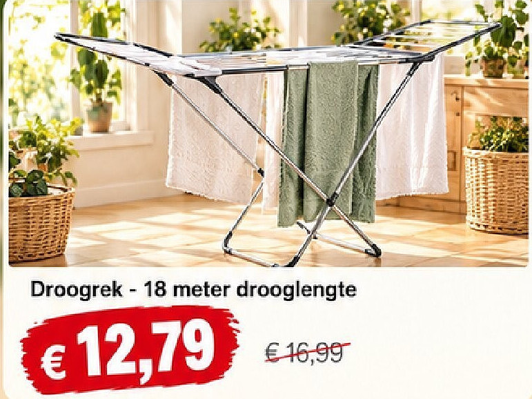 Droogrek - 18 meter drooglengte