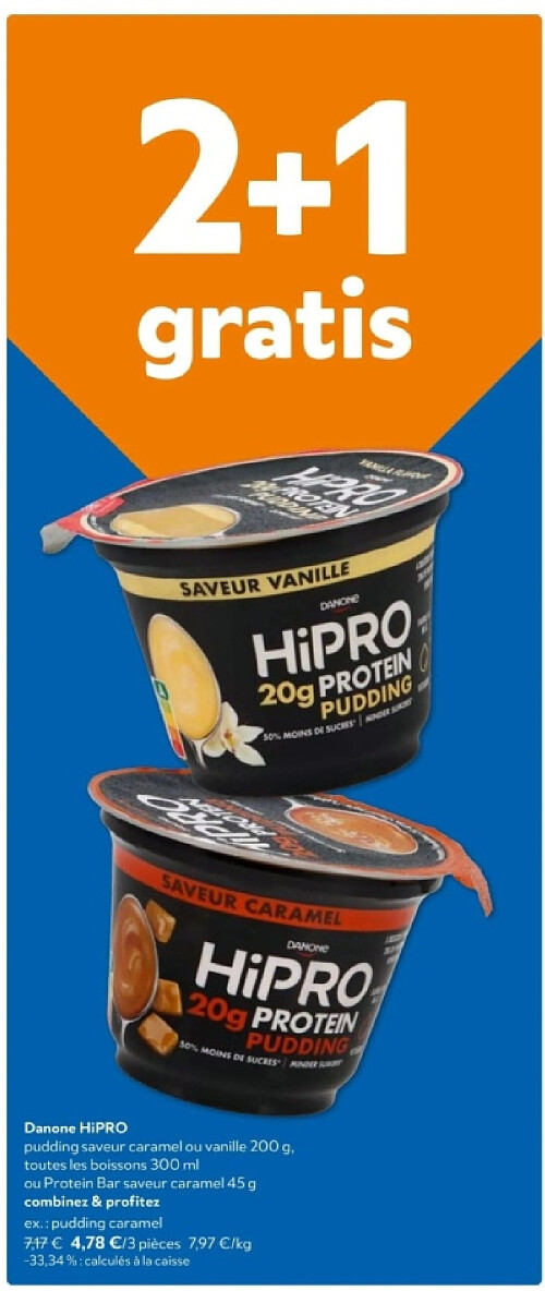 Danone HIPRO pudding caramel