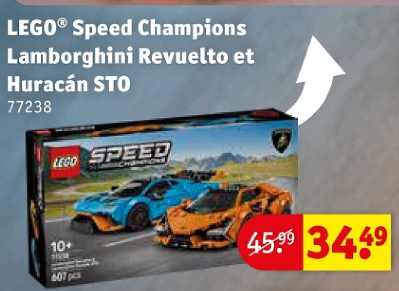 LEGO® Speed Champions Lamborghini Revuelto et Huracán STO 77238