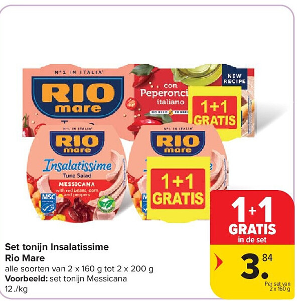 Set tonijn Insalatissime Rio Mare