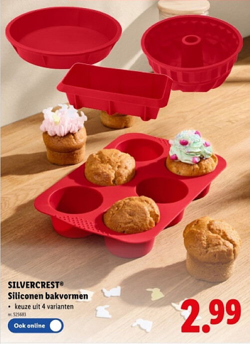 Siliconen bakvormen