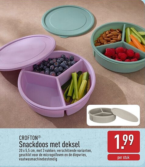 Snackdoos met deksel