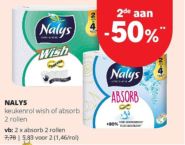 NALYS absorb 2 rollen