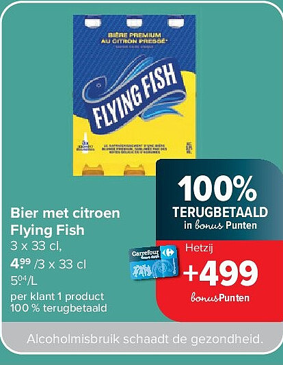Bier met citroen Flying Fish