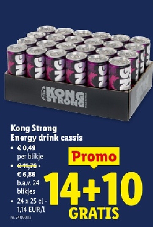 Energy drink cassis