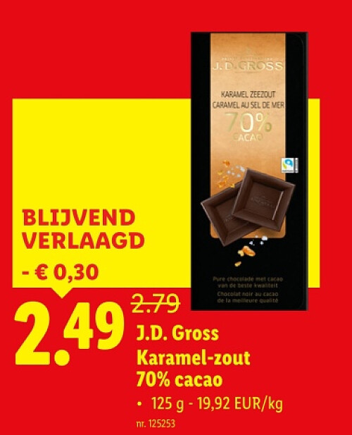 Karamel-zout 70% cacao