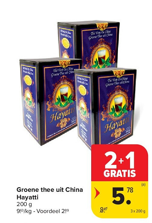 Groene thee uit China Hayatti