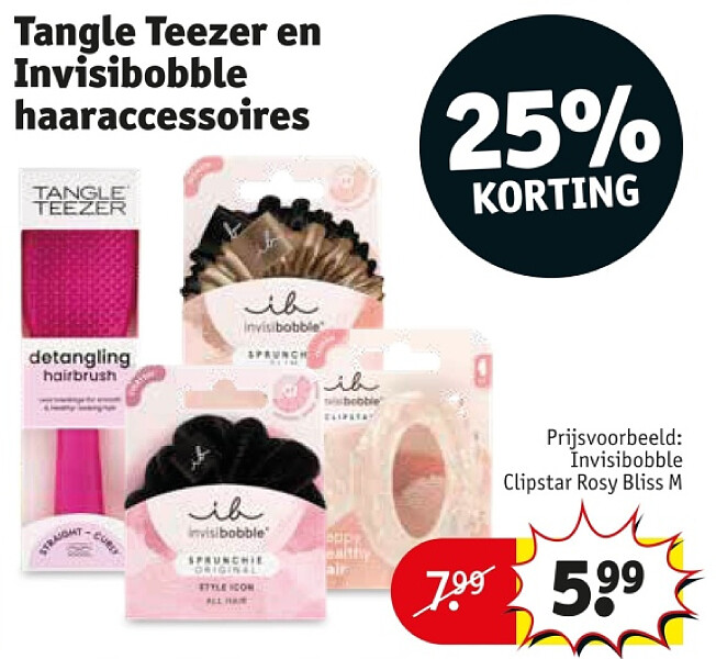 Tangle Teezer en Invisibobble haaraccessoires