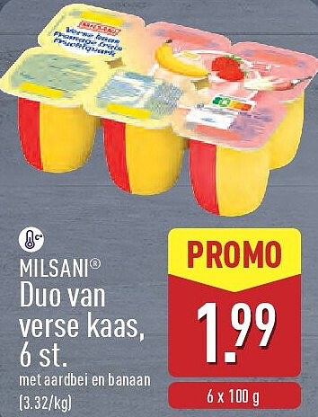 Duo van verse kaas, 6 st.