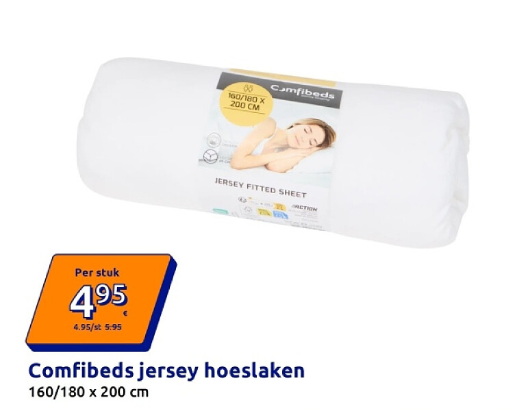 Comfibeds jersey hoeslaken