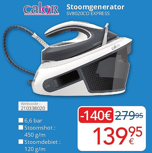 Calor Stoomgenerator SV8020CO EXPRESS
