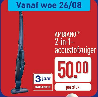 2-in-1- accustofzuiger