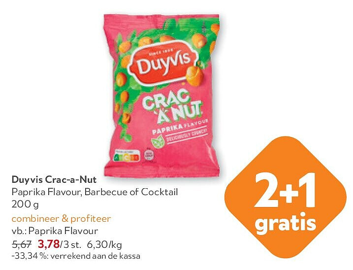 Duyvis Crac-a-Nut Paprika Flavour
