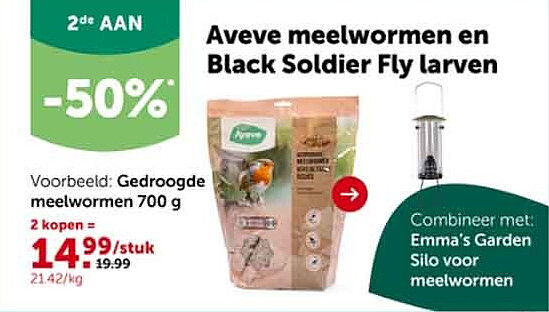 Gedroogde meelwormen 700 g