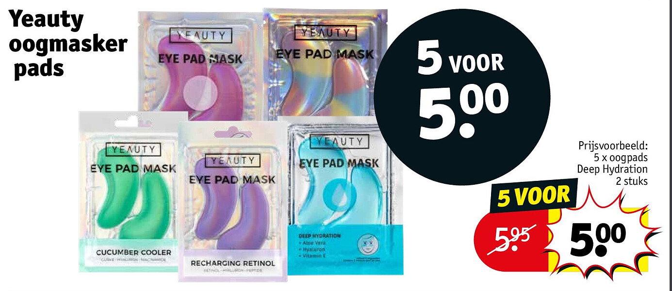 Yeauty oogmasker pa