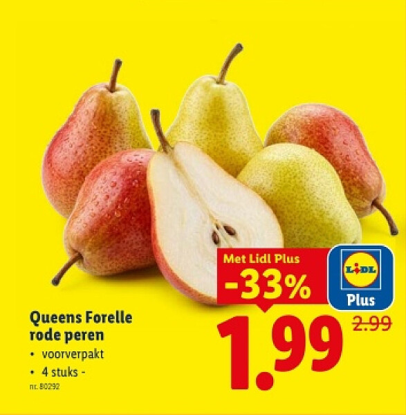 Queens Forelle rode peren