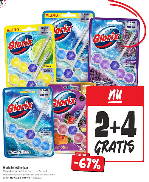 Glorix toiletblokken