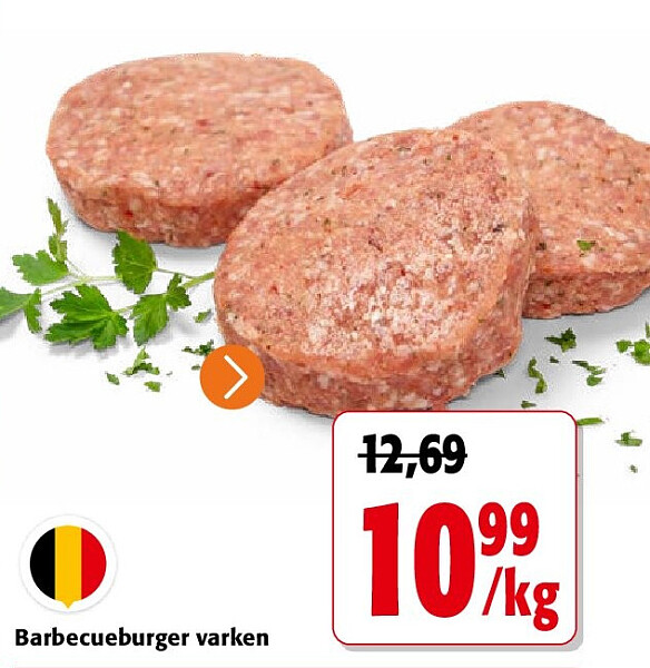 Barbecueburger varken