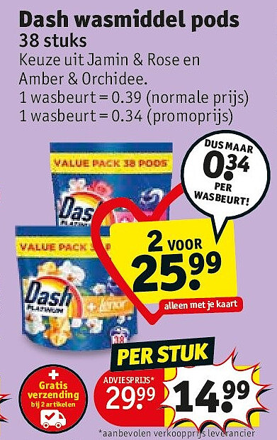 Dash wasmiddel pods