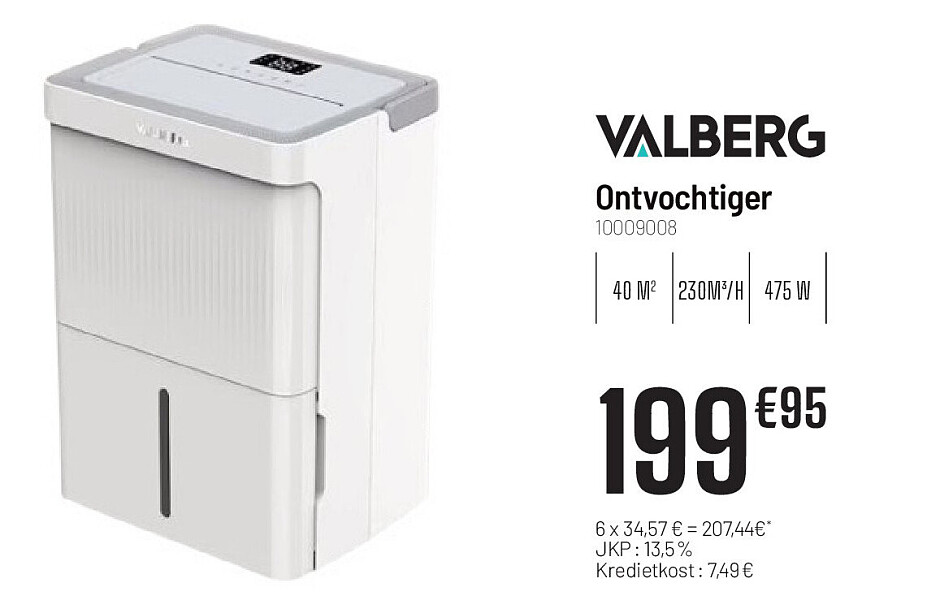 Valberg Ontvochtiger