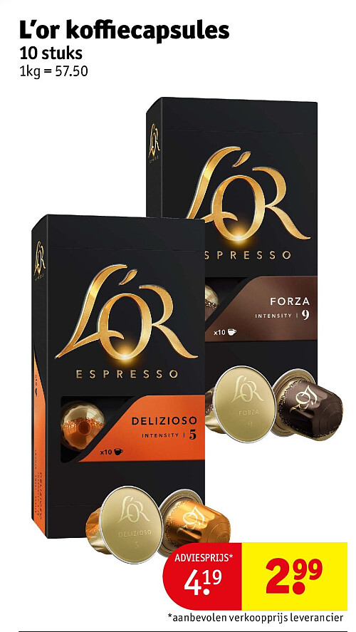 L’or koffiecapsules