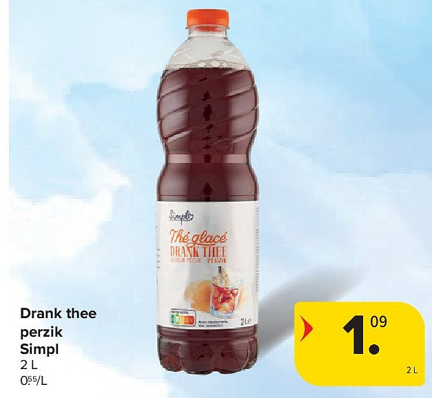 Drank thee perzik Simpl