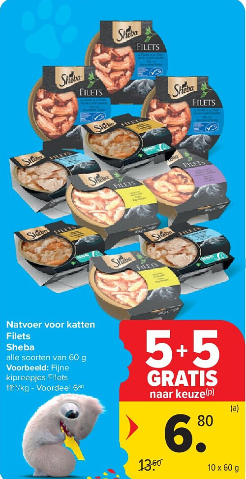 Natvoer voor katten Filets Sheba