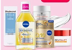 Dames gezichtsverzorging van NIVEA, L’Oréal Paris, Biodermal, Dr. Van der Hoog, Earth Line, RoC, Celenes en Bioré