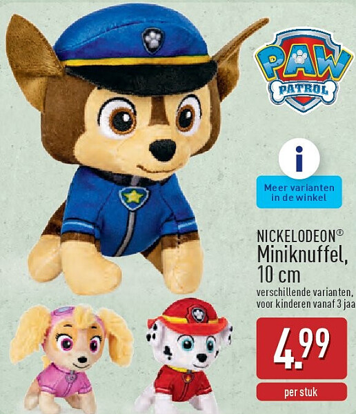 Miniknuffel, 10cm