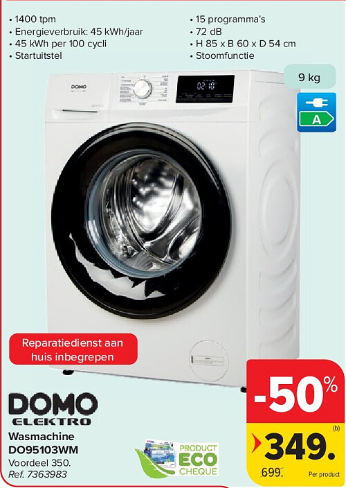 Wasmachine DO95103WM