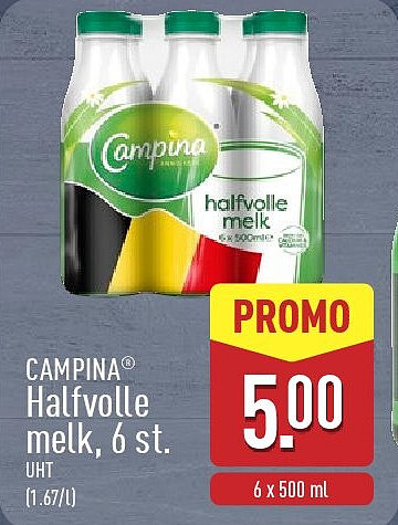 Halfvolle melk, 6st.