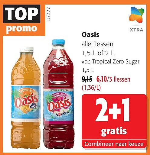 Oasis alle flessen