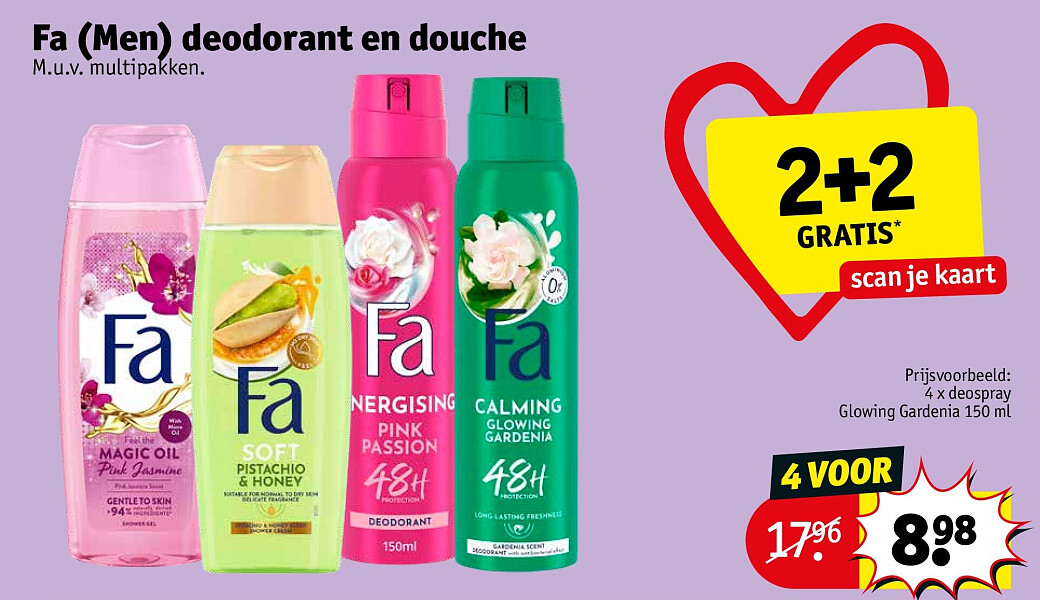 Fa (Men) deodorant en douche