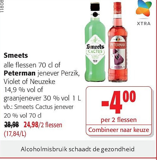 Smeets Cactus jenever 20 % vol 70 cl