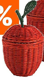 Mand Kers rood Ø15x30 cm