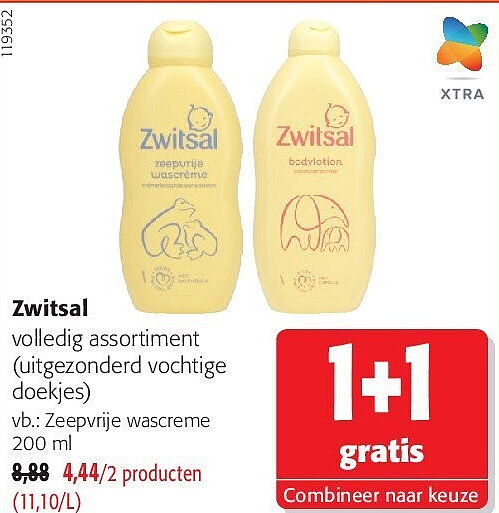 Zwitsal Zeepvrije wascreme 200 ml