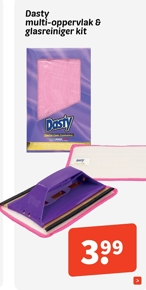 Dasty multi-oppervlak & glasreiniger kit