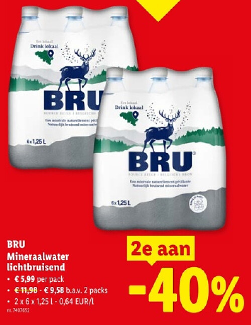 Mineraalwater lichtbruisend