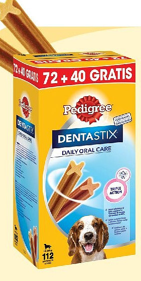 Promopack Dentastix Medium 72 + 40 Gratis