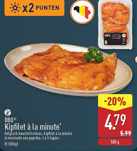 Kipfilet à la minute