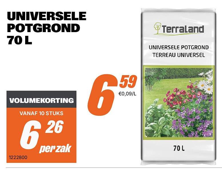 UNIVERSELE POTGROND 70 L