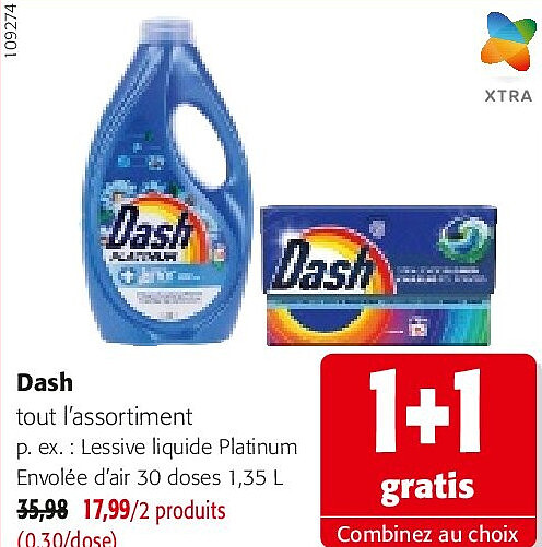 Dash tout l’assortiment
