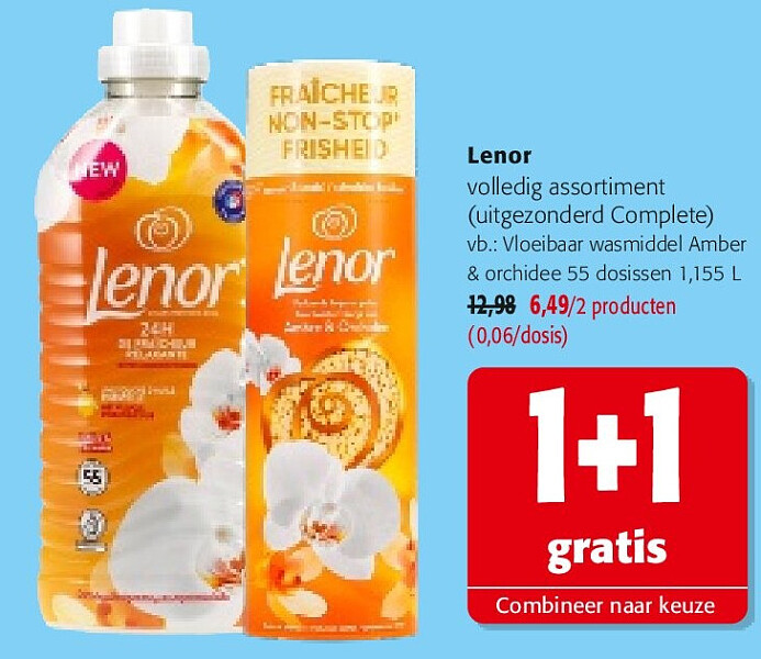 Lenor Vloeibaar wasmiddel Amber & orchidee 55 dosissen 1,155 L