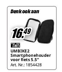 UMBIKE2 Smartphonehouder voor fiets 5.5”