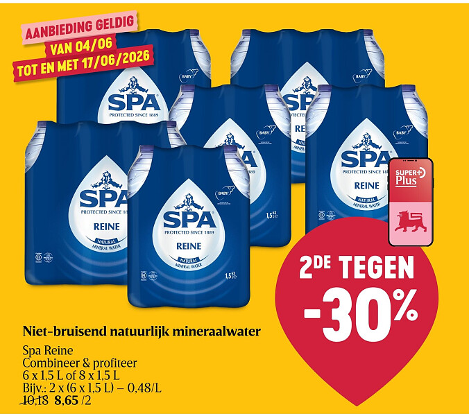 Niet-bruisend natuurlijk mineraalwater