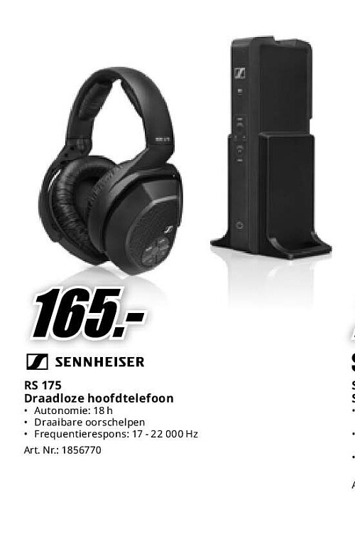 RS 175 Draadloze hoofdtelefoon