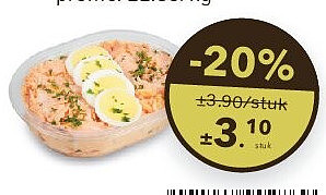 ±140 g zalmsalade van het huis