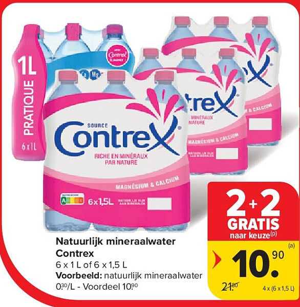 Natuurlijk mineraalwater Contrex