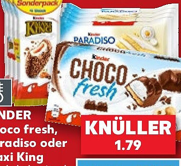 Choco fresh, Paradiso oder Maxi King